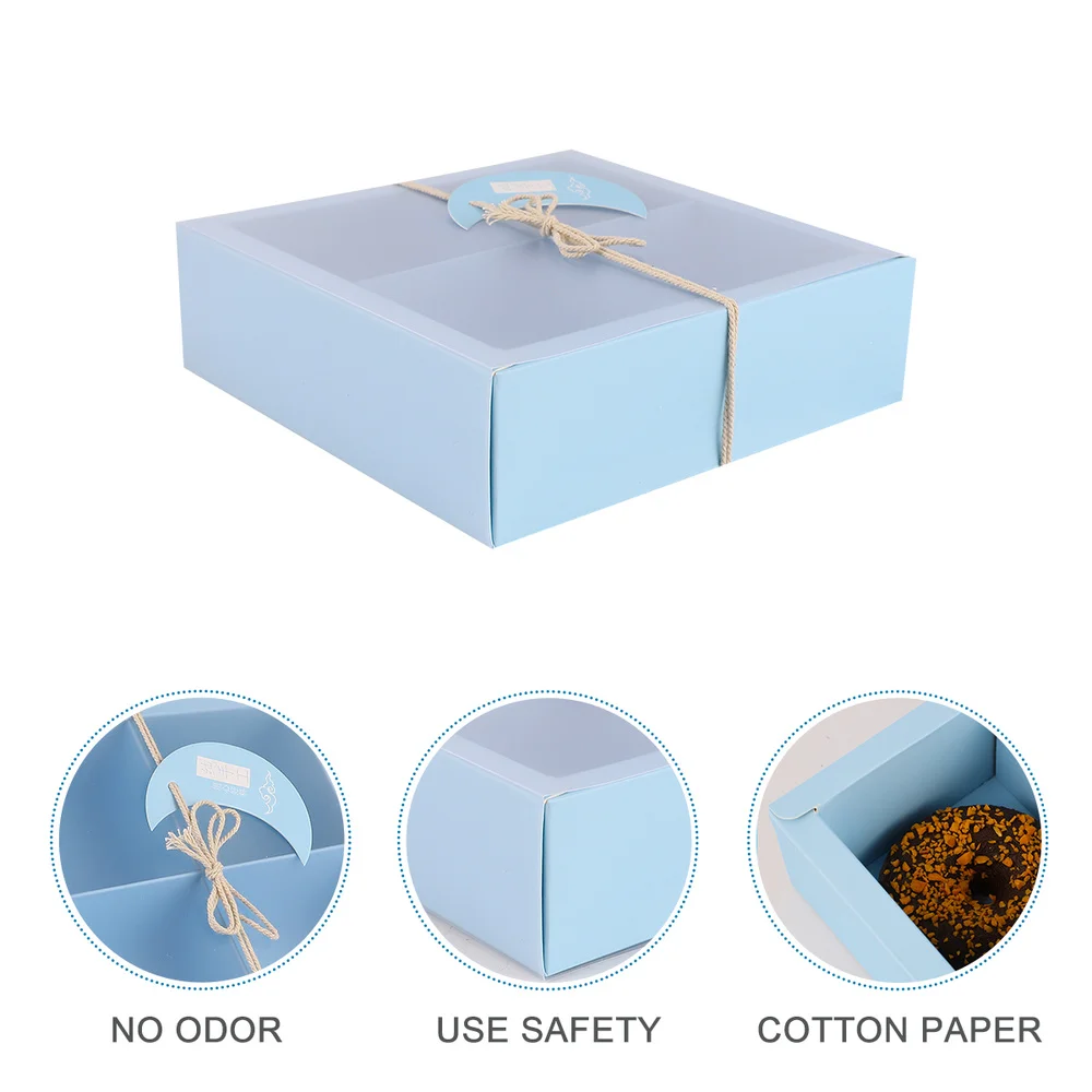 2 шт. квадратные бумажные коробки для тортов|Подарочные сумки и упаковка| |