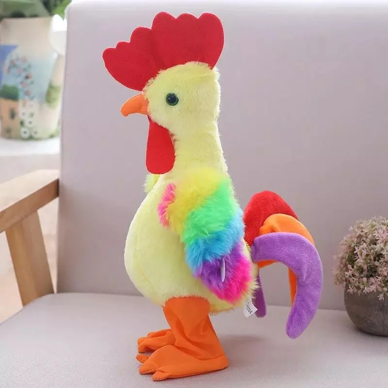 

Electric Screaming Chickens Toy Fun Singing Roosters Plush Toy Birthday Gift for Kid Version Of Singing Crying Screaming