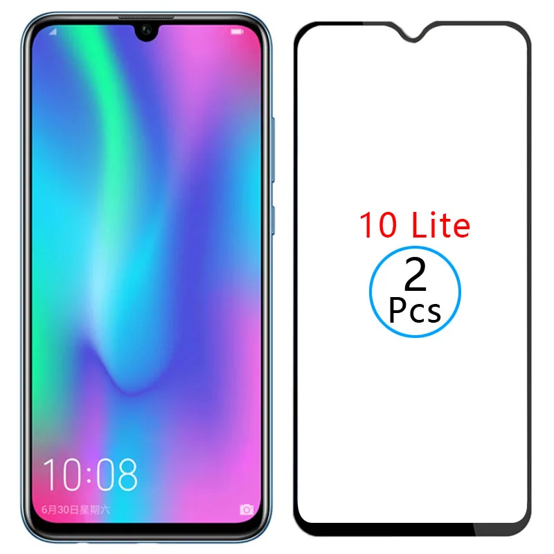 Защитное закаленное стекло 9d для huawei honor 10 lite защитная пленка экрана huawe honer onor hono