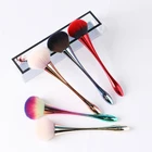 Профессиональная Кисть для макияжа, большая розовая Золотая кисть для основы под макияж, пудры, румян, набор инструментов, косметика, очень мягкая кисть большого размера для макияжа лица