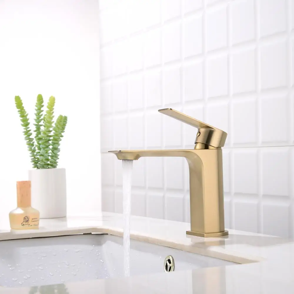 Смеситель для ванной комнаты Sky Rain Модный кран золотистого цвета с матовой