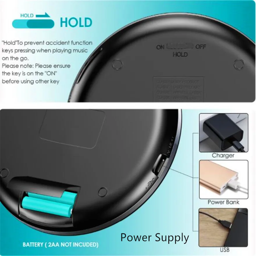 Cd-плеер Walkman портативный Discman Cdplayer Hifi для автомобильной музыки Hi-Fi диск Bluetooth один