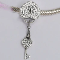 100 925 sterling silver charm new type of heart of love pendant fit pandora women bracelet necklace diy jewelry