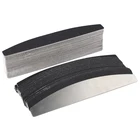 10 шт.лот черная лодка Съемная пилка для дизайна ногтей EVA губка буферные подушечки 100180240 металлические ручки Сменные пилочки для маникюра