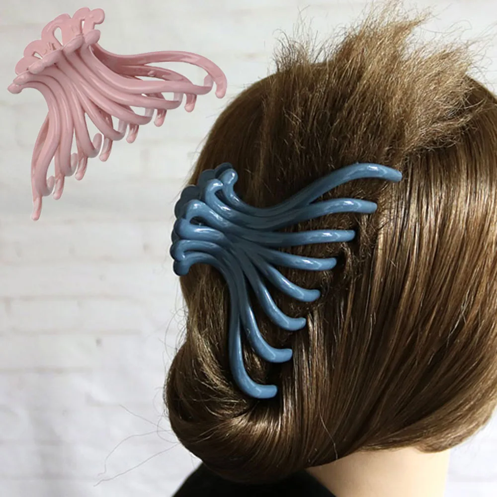 Большие женские пластиковые заколки для волос пряжки аксессуары женщин