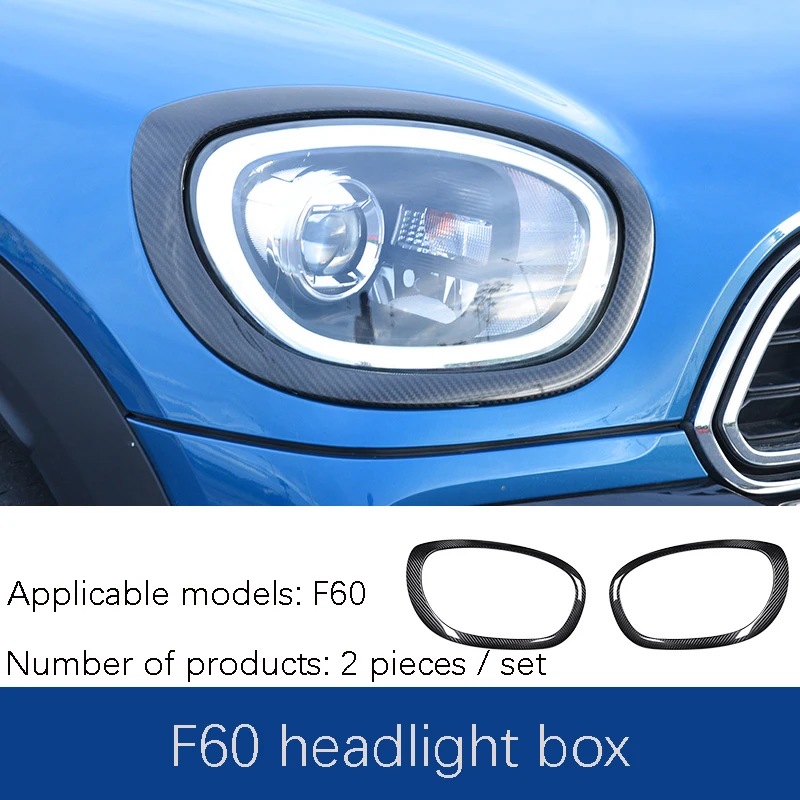

Для BMW MINI cooper F54 F55 F56 F57 countryman углеродное волокно фары рамка Задний Свет модификация рамы декоративные наклейки