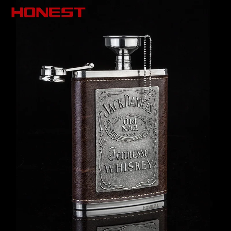 

Stainless Steel Small Hip Flask Light Luxury Metal Outdoor European Style Portable Hip Flask Botellas De Licor Drinkware BK50JH