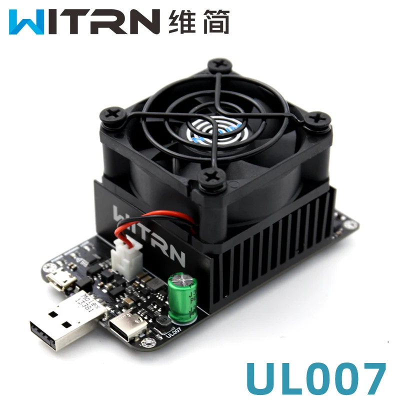 

Witrn-ul007 with Switch 65W Adjustable Constant Current Electronic Load Mobile Power Supply USB Aging Discharge