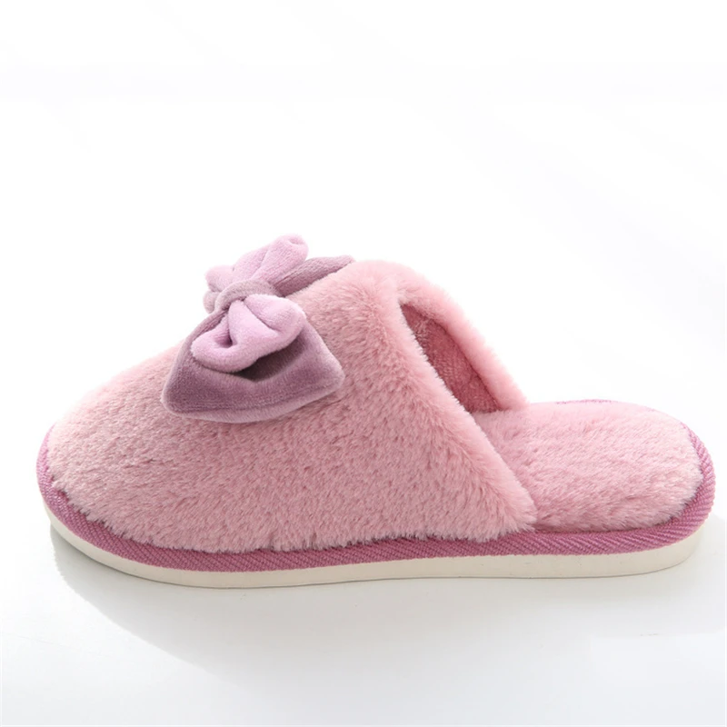 2019 г. Милая Нескользящая Зимняя обувь женские домашние тапочки комнатные