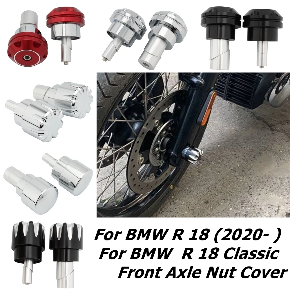 

For BMW R18 Classic R 18 2020 Motorcycle Front Axle Nut Cover Cap Bolt Wheel Axle Fork Wheel Protector Crash Slider Front axle