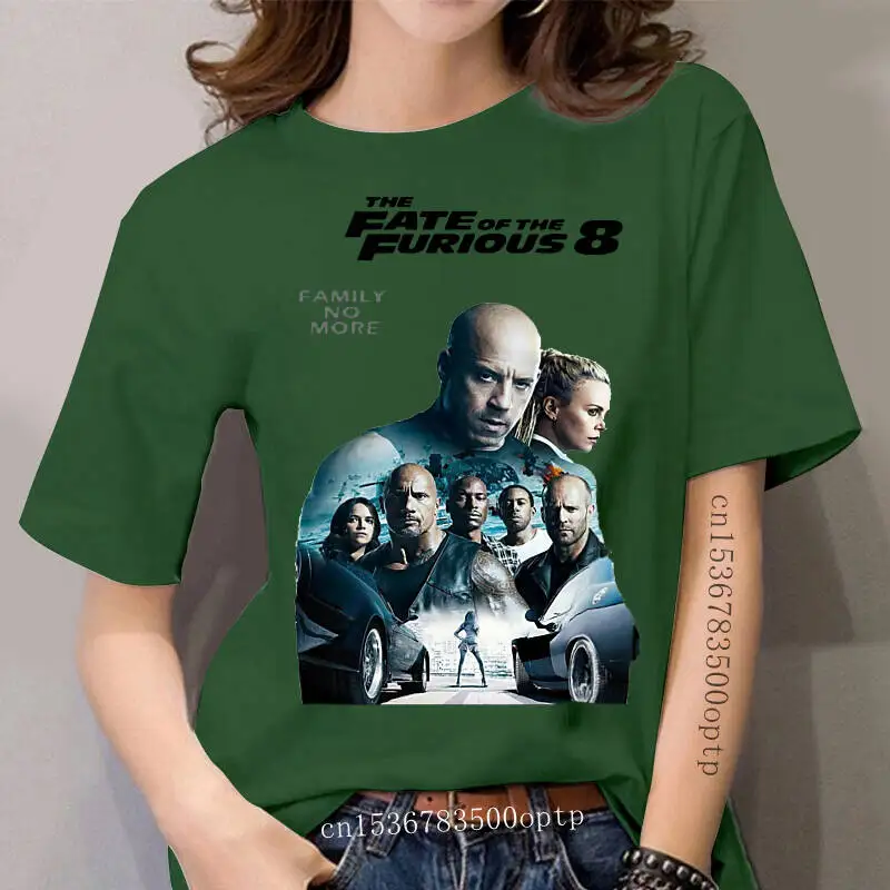 

The Fate of the Furious Movie T-shirt Fast 8 Car T Shirt women's Printed High Quality Tops Tees women T-shirt Clothing