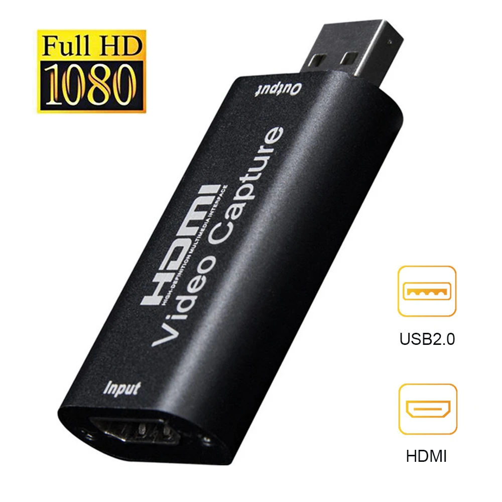 

HDMI-совместимая с USB мини-карта для захвата видео, записывающее устройство, коробка для PS4, игр, DVD, видеокамера, запись прямой трансляции