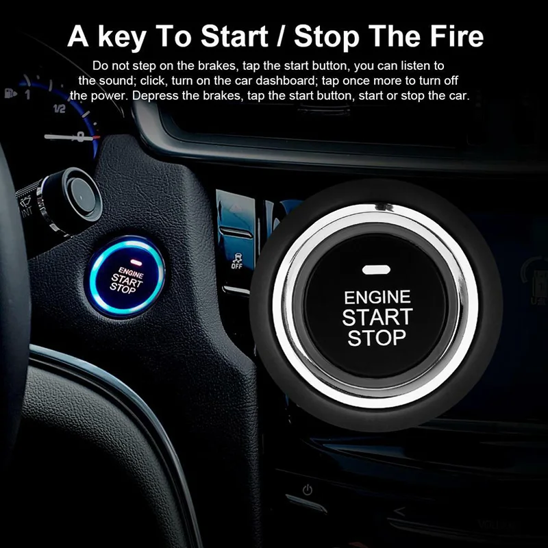 Car PKE Keyless Entry Engine Start Stop Auto Remote Push Button Alarm System | Автомобили и мотоциклы