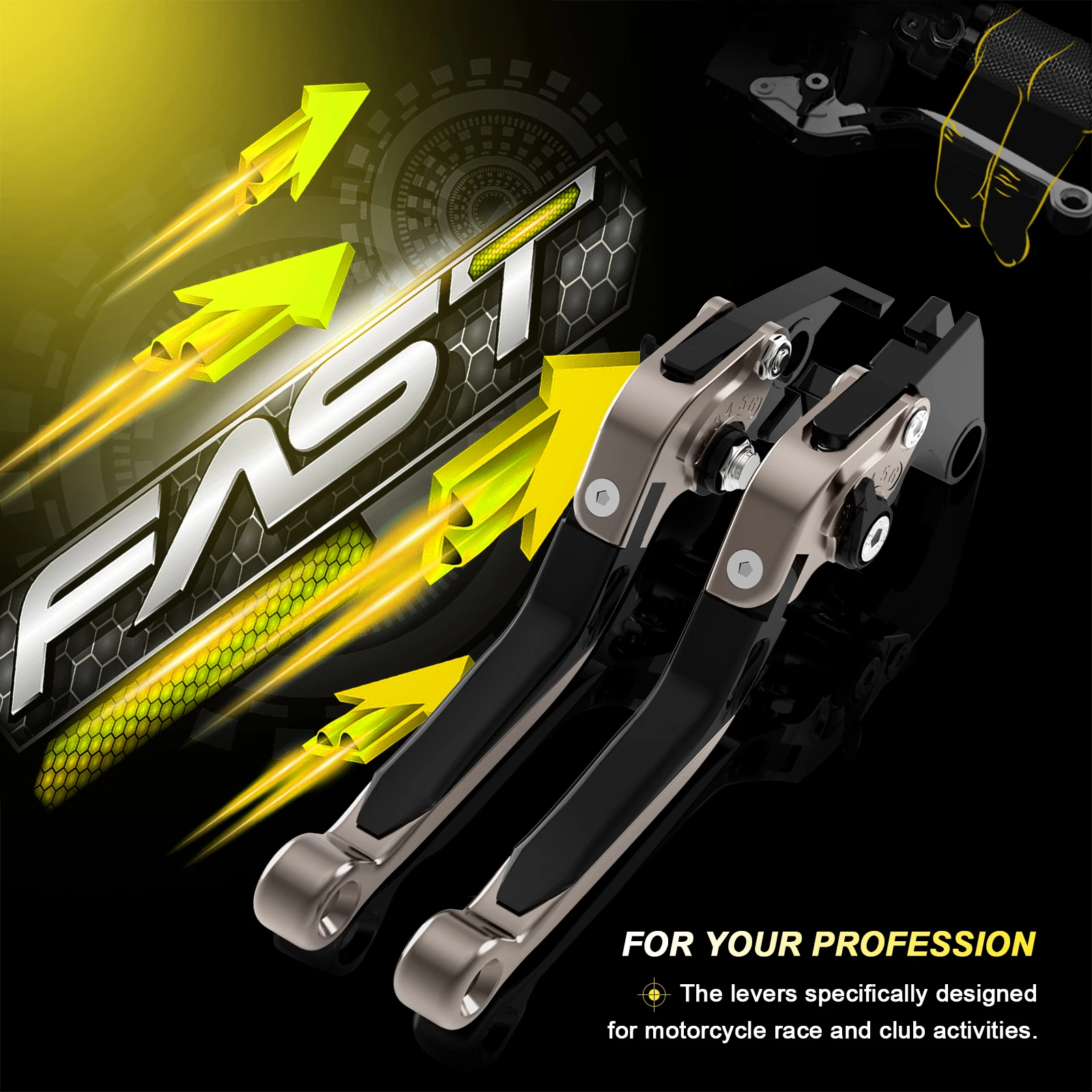 

Motorcycle Accessories Adjustable Folding Extendable Brake Clutch Levers For Kawasaki Ninja ZX6R ZX 6R zx6r 2019