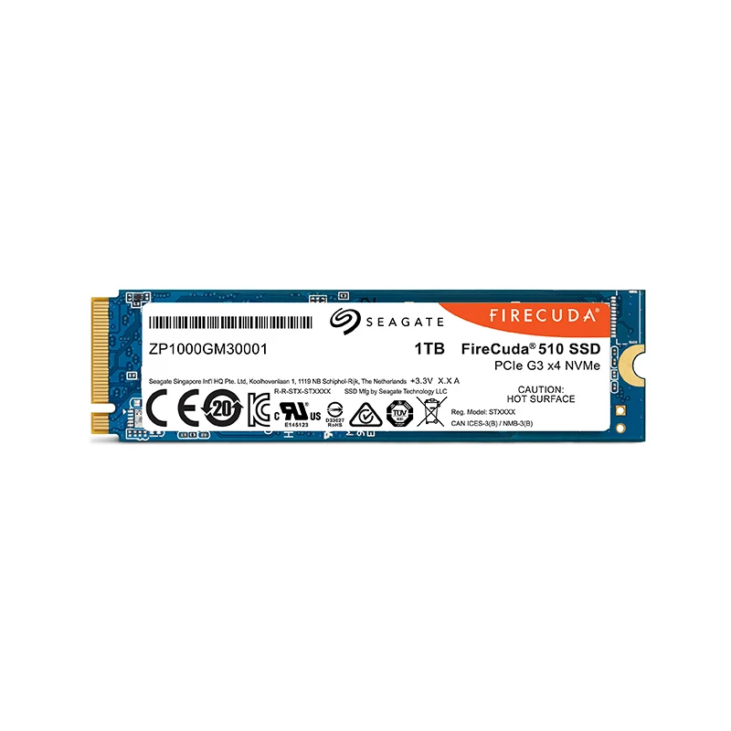 Внутренний твердотельный накопитель Seagate FireCuda серия 510 1 ТБ 2 M.2 NVMe игровой жесткий