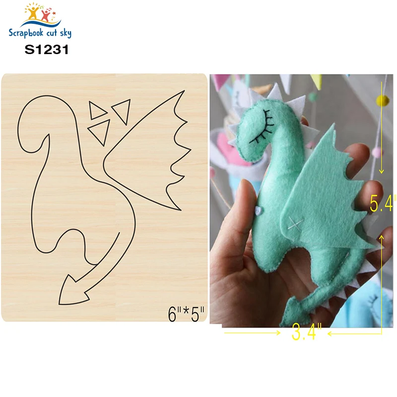 

Dragon S1231 Muyu Wooden Mold Scrapbook Dies Suitable For Market General Machines