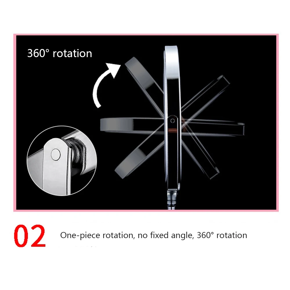 1 шт. Двухстороннее увеличительное косметическое зеркало для косметики