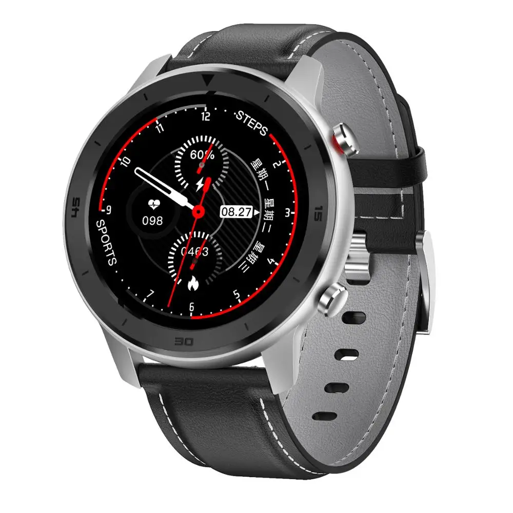 Sliver Leather NIYOQUE DT78 умные часы Bluetooth 4,2 беспроводные устройства умные часы сердечный ритм кровяное Кислородное давление спортивные часы для iOS Android - Цвет: Sliver Leather