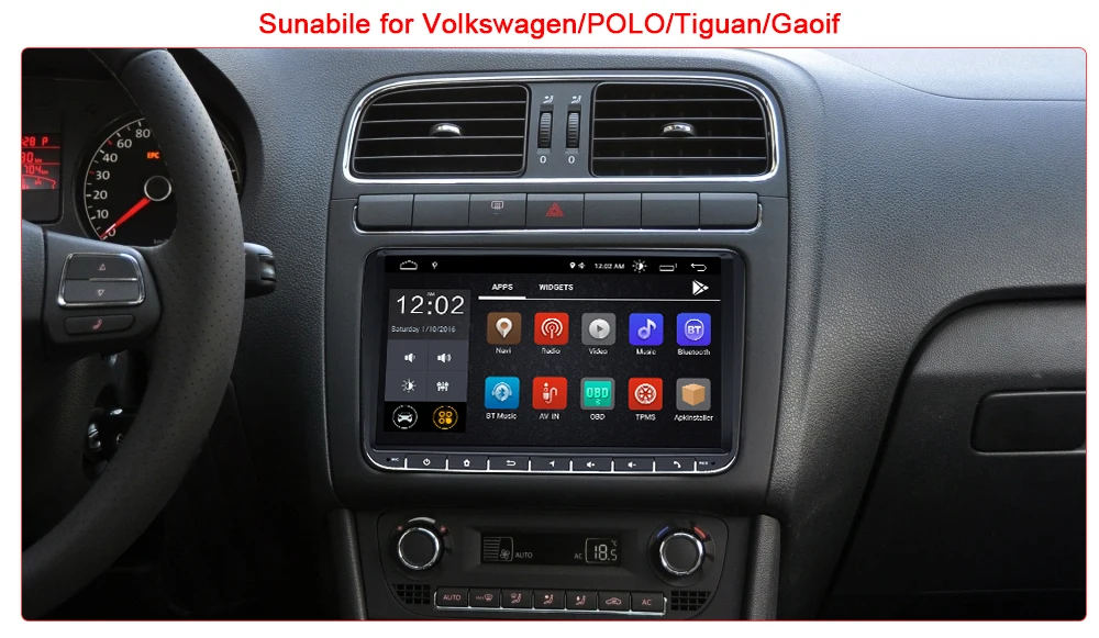 " 2Din Android 9 Автомобильный DVD Радио gps навигация для VW Passat B6 volkswagen Jeta touran Skoda Octavia 2 golf 5 6 мультимедийный плеер