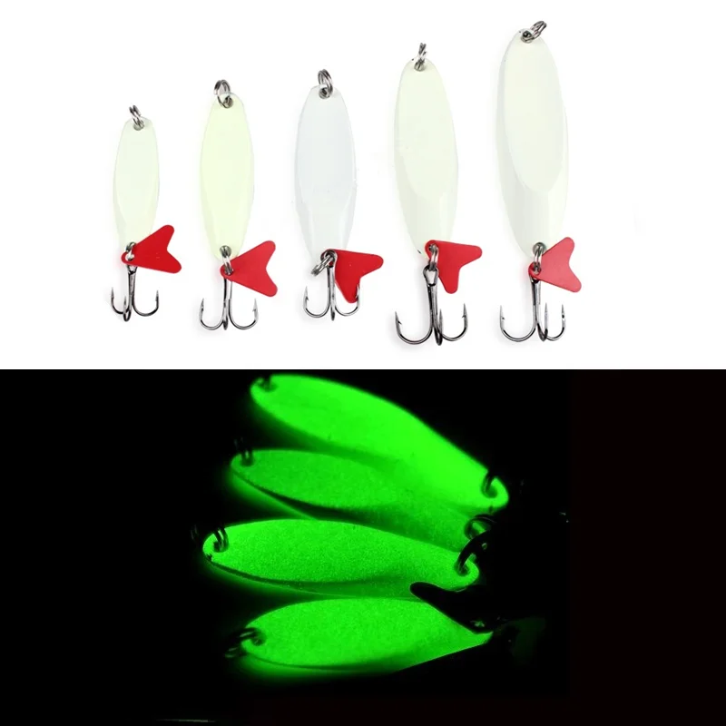

1 Pcs Luminous Oblique Cut Sequin 7g-28g Road Sub Metal Bait Luminous Metal Tremor All Water Sequin Artificial Bait