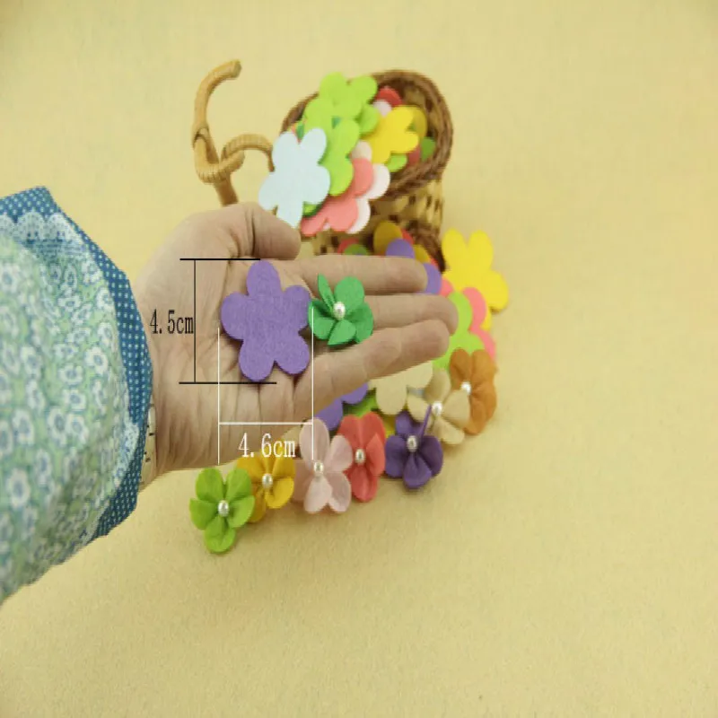 Экологичная фетровая вставка бабочка из нетканого войлока 20 шт. для рукоделия