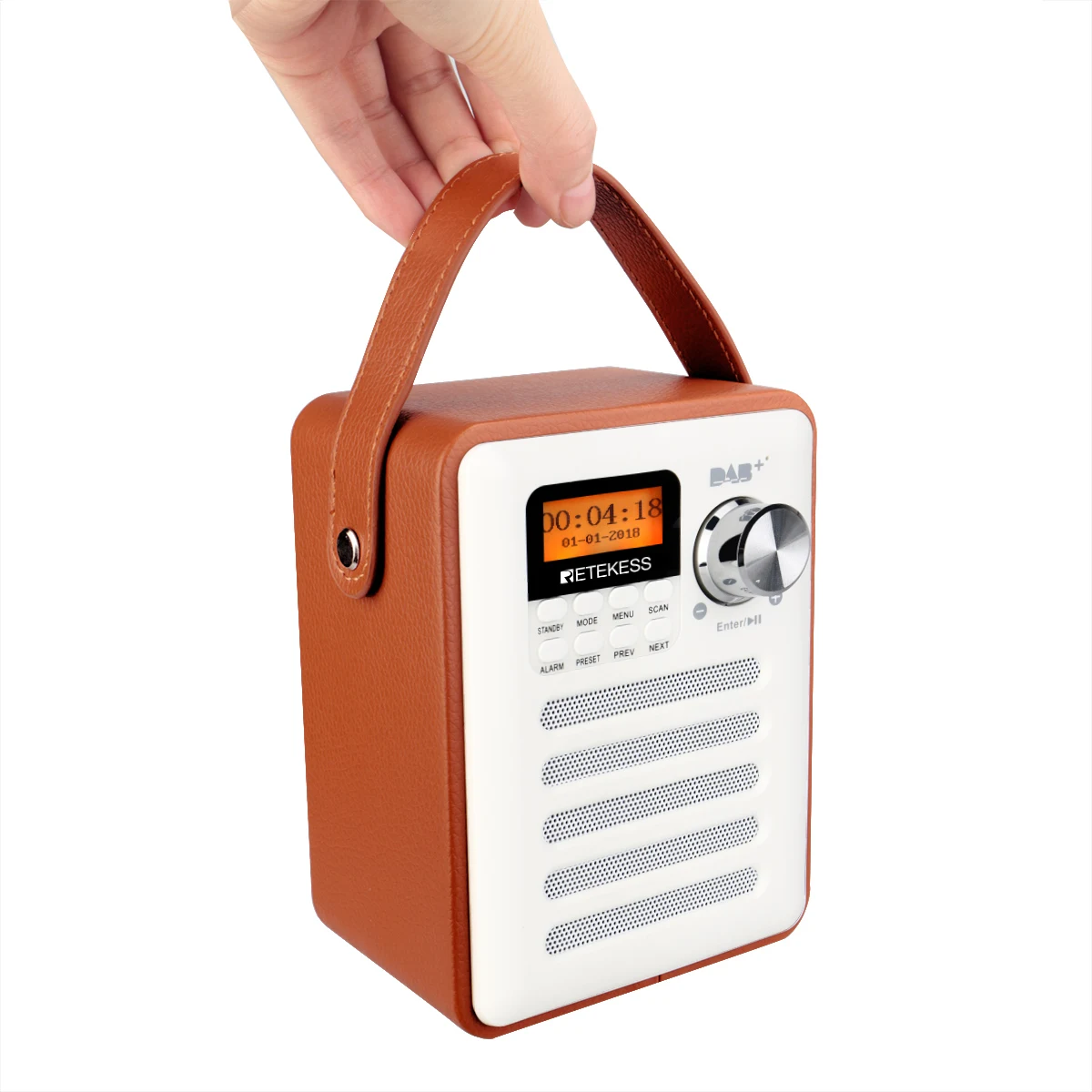 Портативный FM радиоприемник Retekess TR401 карманный цифровой приемник с поддержкой DAB