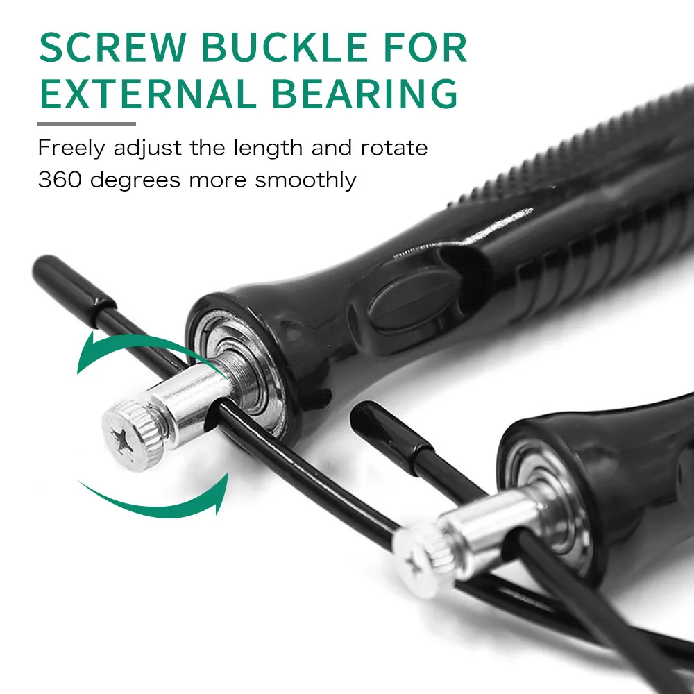Скоростная Скакалка для прыжков регулируемые шарикоподшипники Pro
