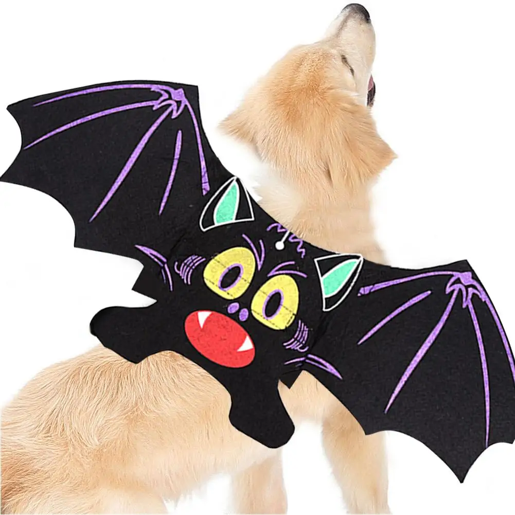 Украшение на Хэллоуин реквизит забавная собака кошка одежда крылья летучей мыши