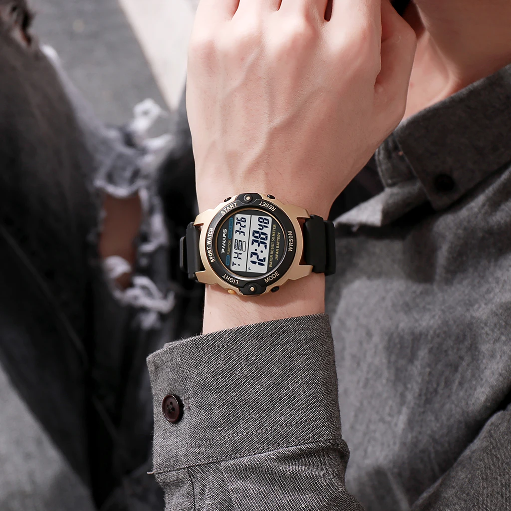 

SYNOKE Sports Watch Men's Watches Waterproof Multi Function LED Alarm Students Wristwatches Electronic Clock Relogio Masculino