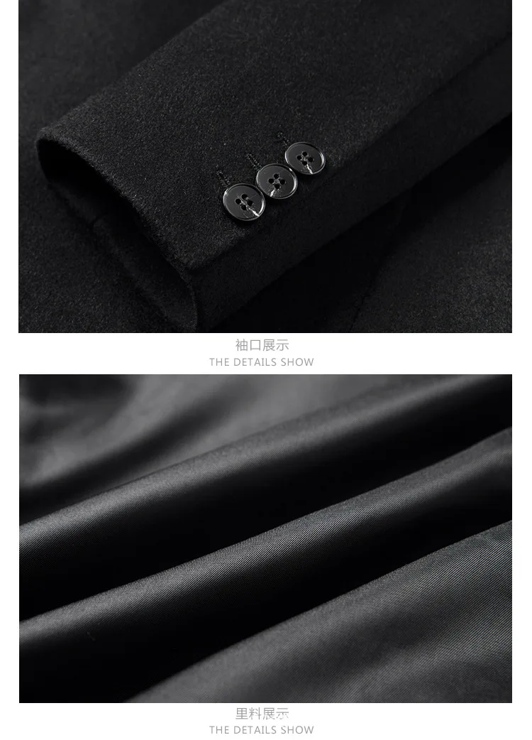 

Winter new wool coat, Korean version slim wool coat, men's long wind coat, coat man,