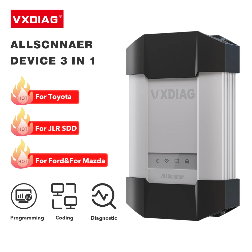 Новый VXDIAG Allscanner для JLR SDD автомобильный полный диагностический инструмент Toyota TISV15