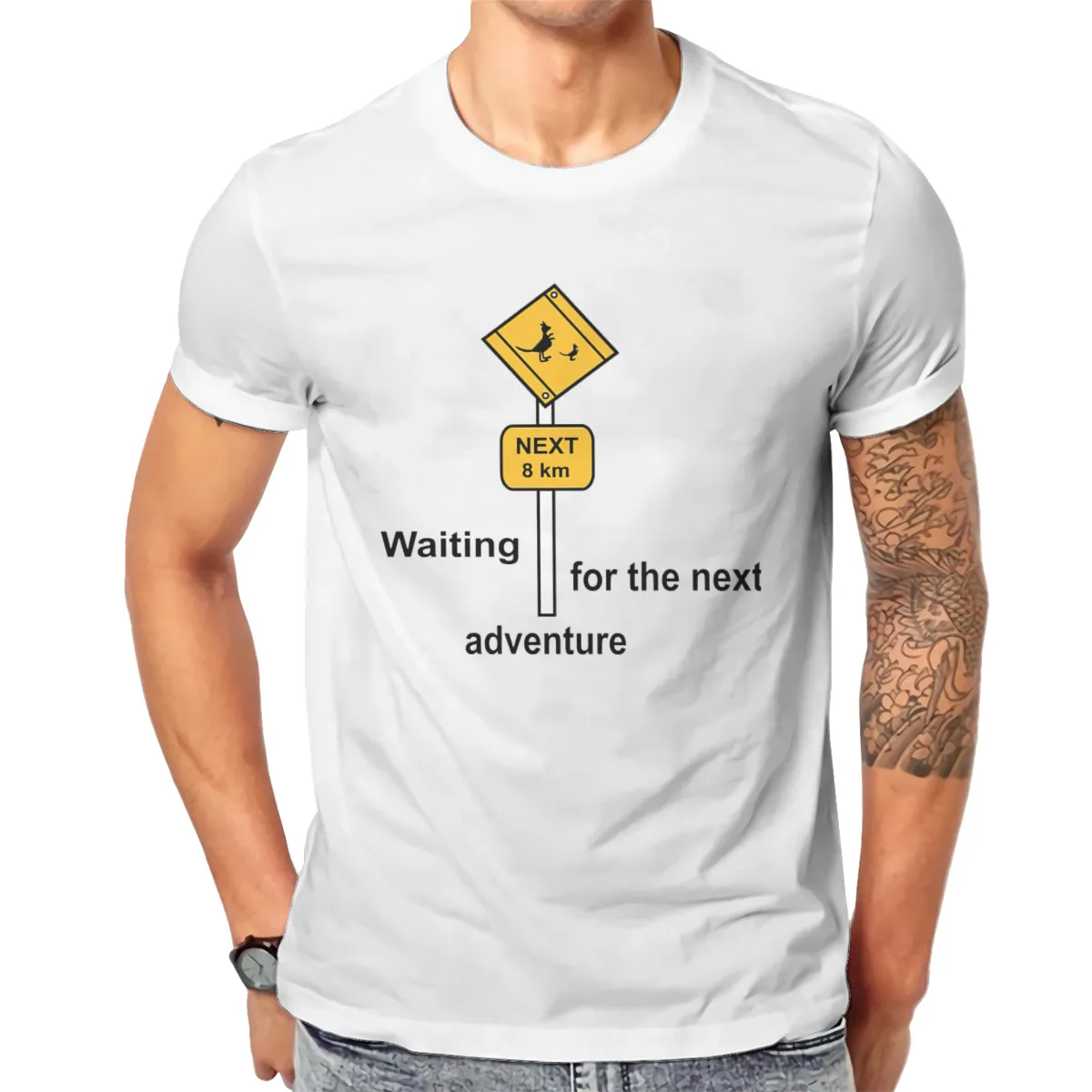

Waiting for the next adventure T shirt Men T shirt summer T-shirt