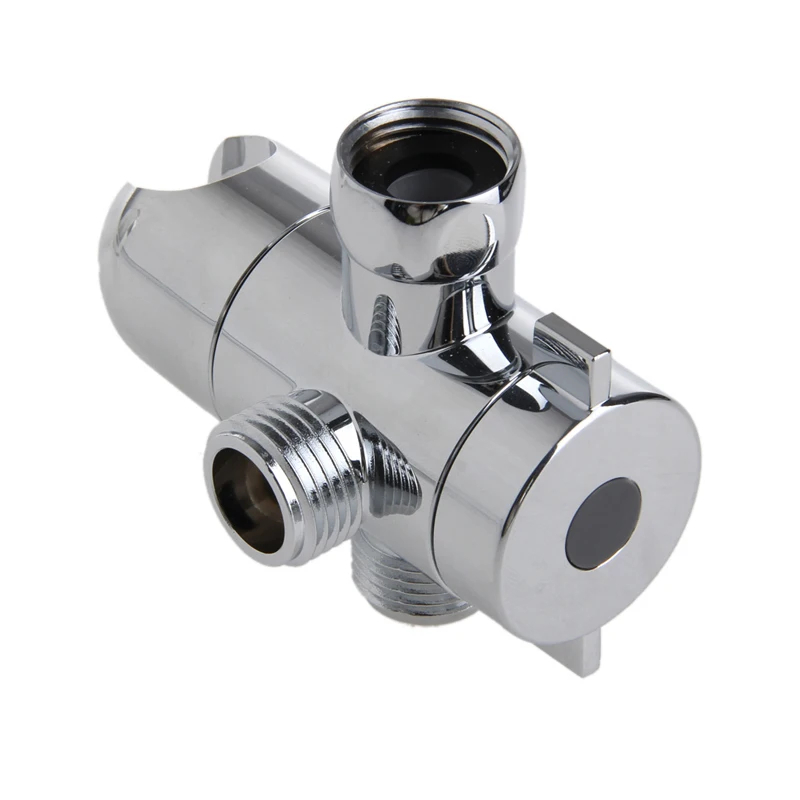 

3-Way Shower Head Diverter Mount Combo Shower Arm Mounted Valve Fix Bracket New