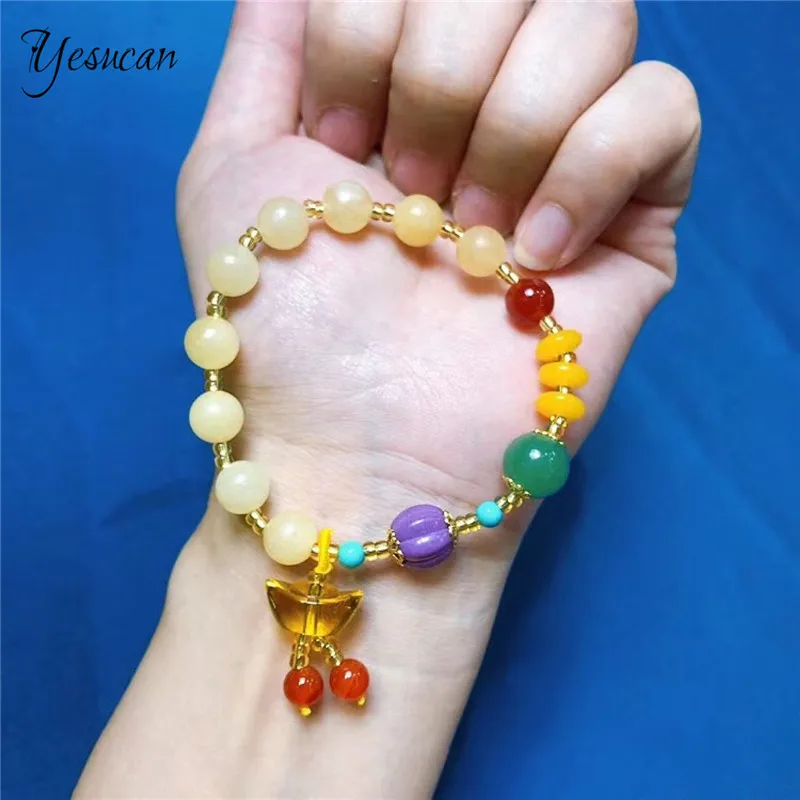 Женские браслеты с бусинами разных цветов модные ювелирные изделия браслет