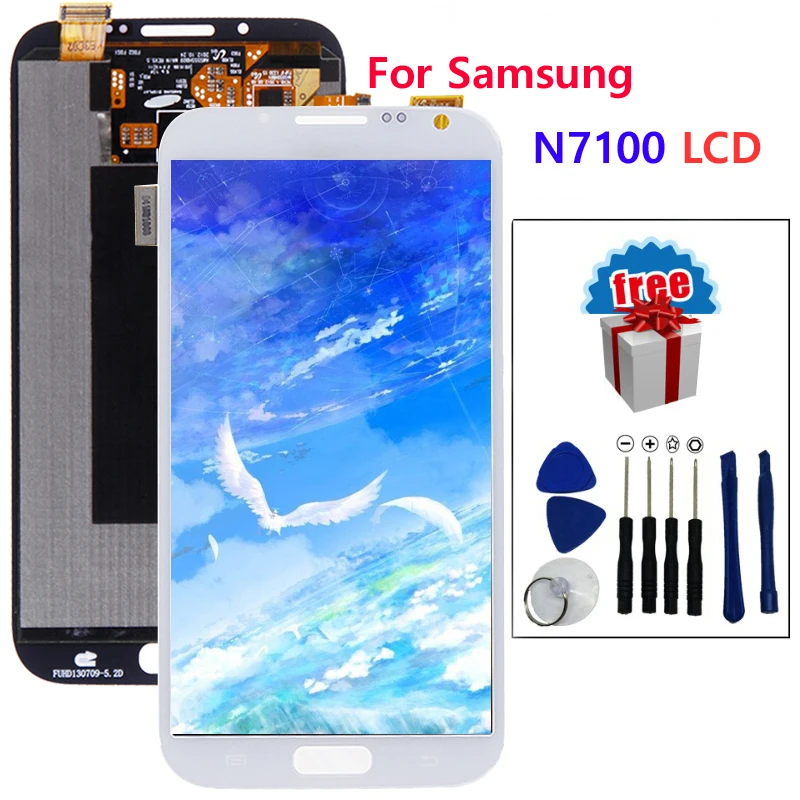 100% протестированный высококачественный ЖК дисплей для Samsung GALAXY Note 2 N7100 N7105 +