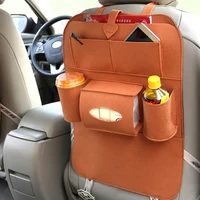 car storage bag universal back seat organizer box felt covers backseat holder multi pockets container stowing tidying styling