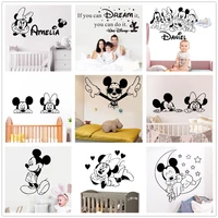 mickey minnie wall stickers for baby rooms decor self adhesive vinyl art decals wallpapers mural children bedroom modern house