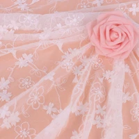 new product water soluble milk silk flower mesh embroidery full width wedding accessories embroidery handmade diy