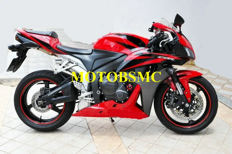 Инжекторный комплект для HONDA CBR600RR F5 07 08 CBR 600 RR 2007 2008 красно черные обтекатели +