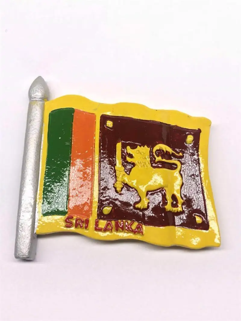 SRI LANKA 3d магнит для холодильника с флагом России Канада Япония Украина Италия Сингапур всемирно флаги стран наклейки на холодильник магниты для украшения - Цвет: SRI LANKA