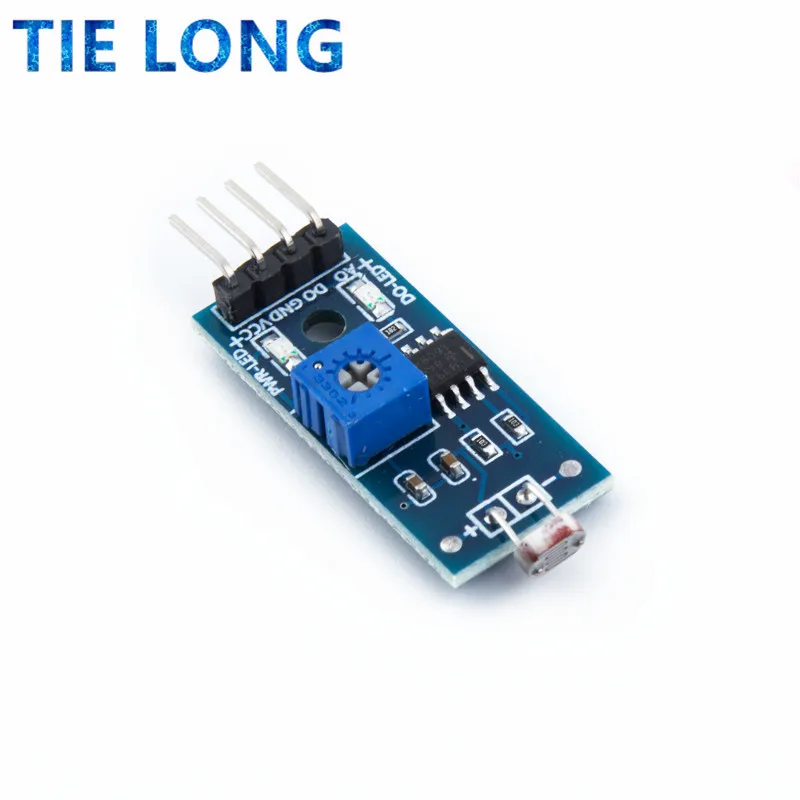 Светочувствительный модуль датчика сопротивления яркости определяет