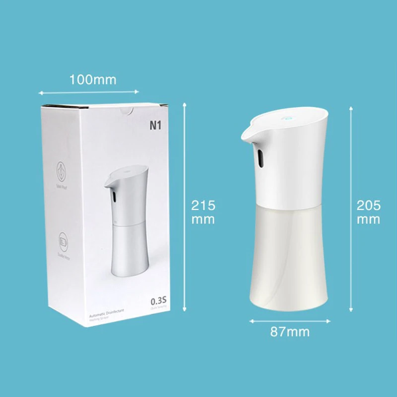 

Touchless Smart Sensor Disinfection Machine Spray Soap Dispenser Automatic Hand Gel Sanitizer Home Bathroom Kitchen Hotel Washer