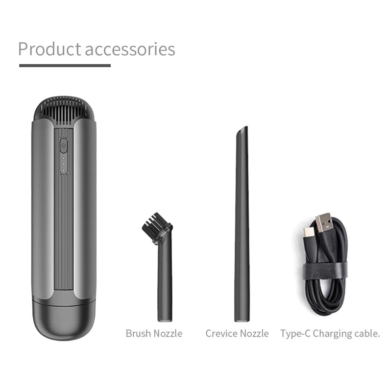 Мини Автомобильный Пылесос Портативный беспроводной ручной автоматический