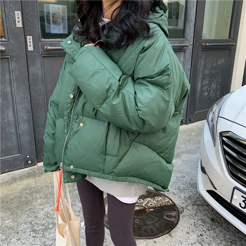 Женская хлопковая куртка в стиле ретро свободная Зимняя Толстая хлебная одежда