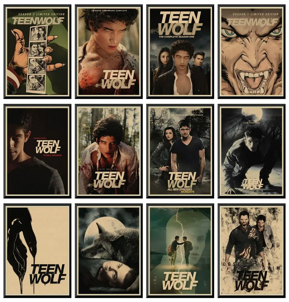 

Teen Wolf Posters Movie Wall Stickers Kraft Paper Prints Clear Image Home Decoration Livingroom Bedroom Home 42X30cm