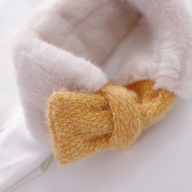 Новый Модный мягкий детский воротник из искусственного кроличьего меха шарф