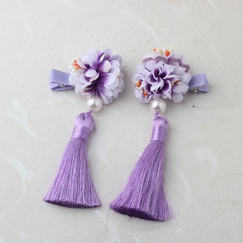 

Children's Fringed Chinese Style Hairpin Hanfu Headdress Ancient Style Photography Perform Girl Adorn Hairclip Hair Accessories