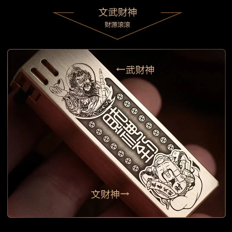 Классическая керосиновая Зажигалка ручной работы с гравировкой из чистой меди в