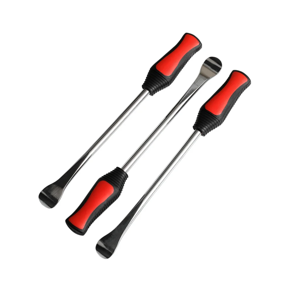 

5 in 1 Tire Changing Set Tire Spoon Lever Tools Rim Protector Sheaths (Red)