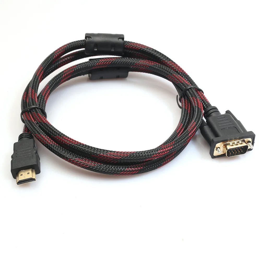 1 шт. цифровой кабель Full HD 1080P совместимому с HDMI мужчина до 15 Pin разъем VGA адаптер